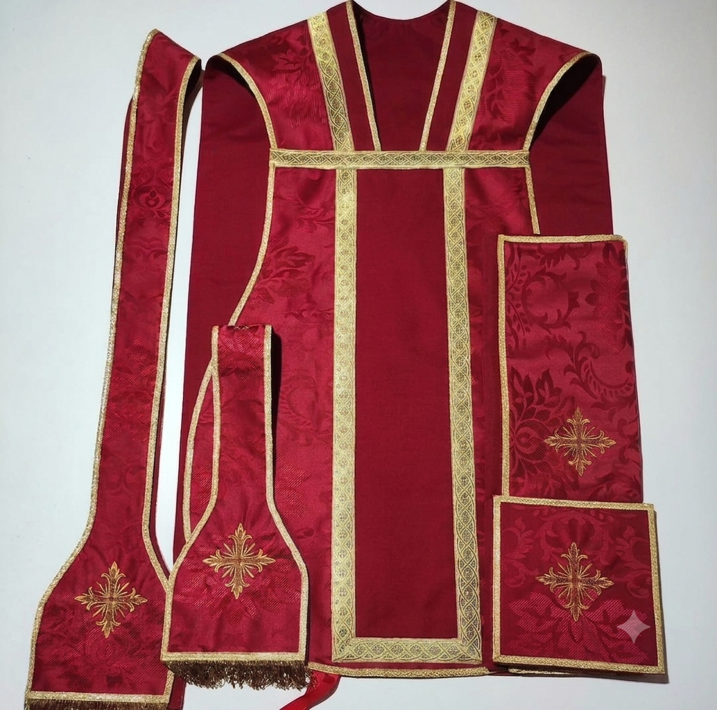 Paramento vermelho para dias de Festa